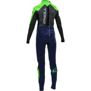 2020 O'Neill Youth Epic 3/2mm Back Zip GBS Wetsuit Navy / Day Glow 4215